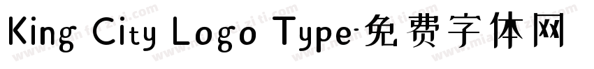 King City Logo Type字体转换